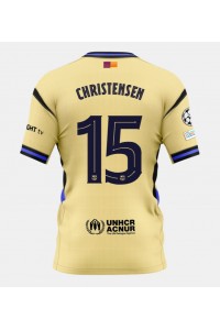 Barcelona Andreas Christensen #15 Jalkapallovaatteet Vieraspaita 2025-26 Lyhythihainen
